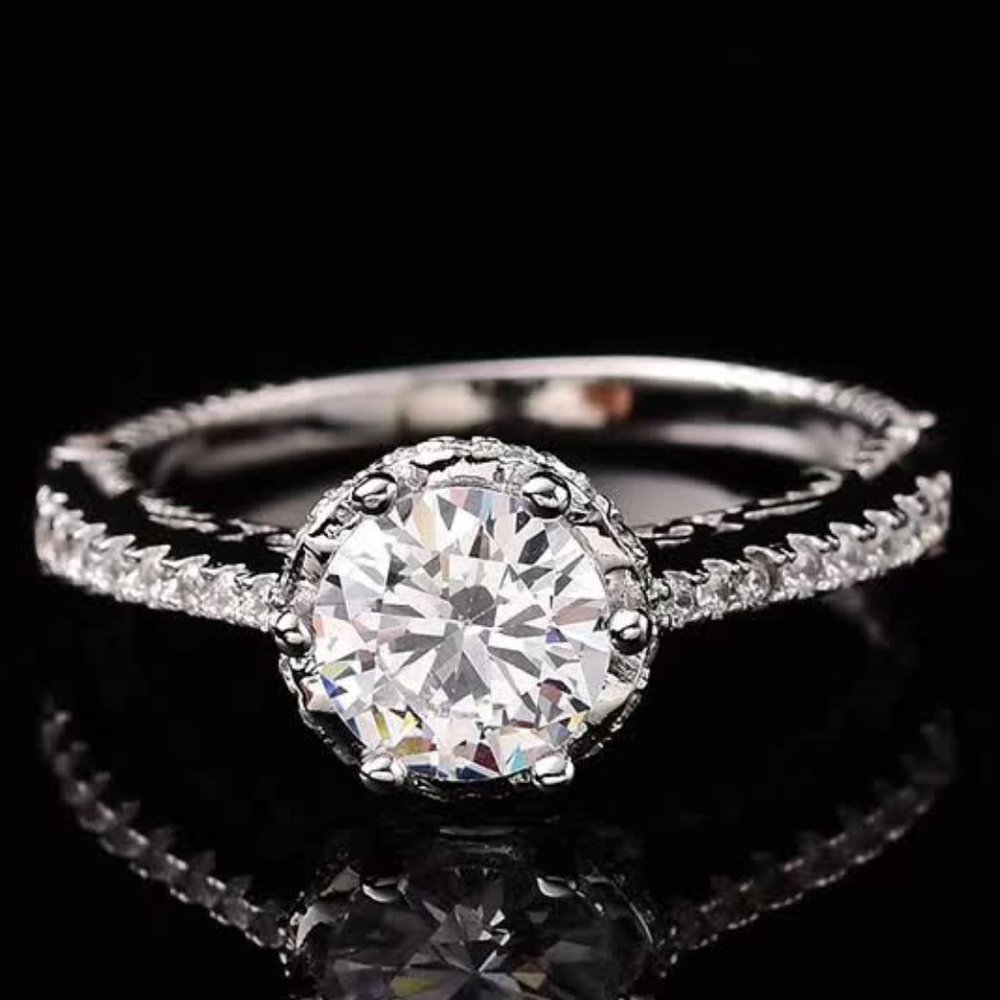 Moissanite Ring 1ct